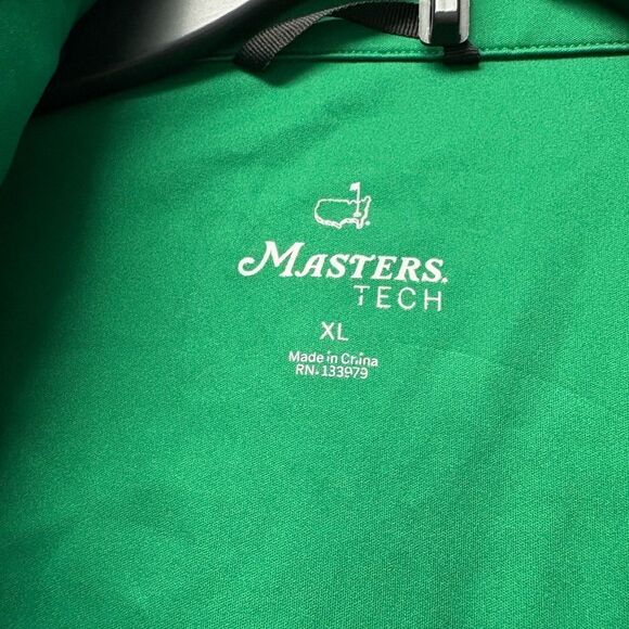 2024 Masters Tournament Tech Green Full Zip Wind with Stowable Hood Jacket Sz XL - Picture 3 of 13